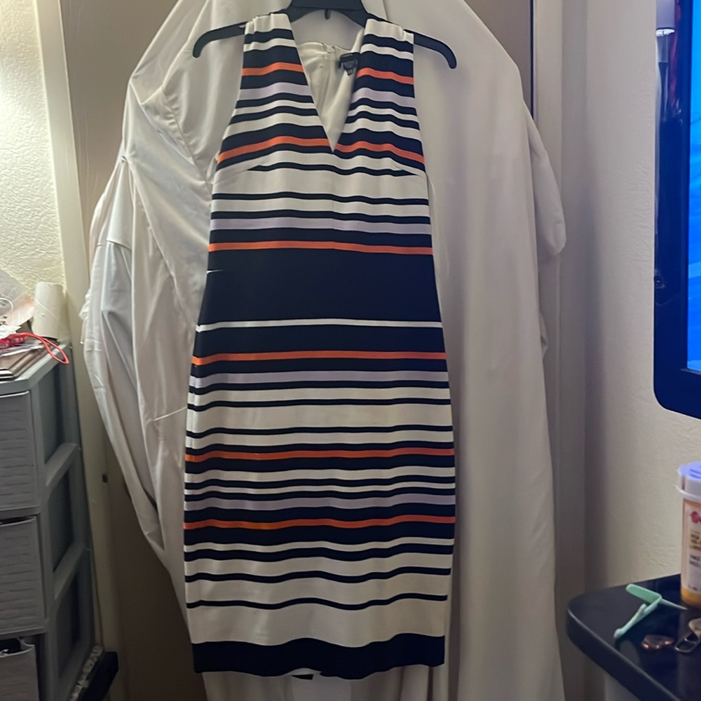 Mid shin length dress